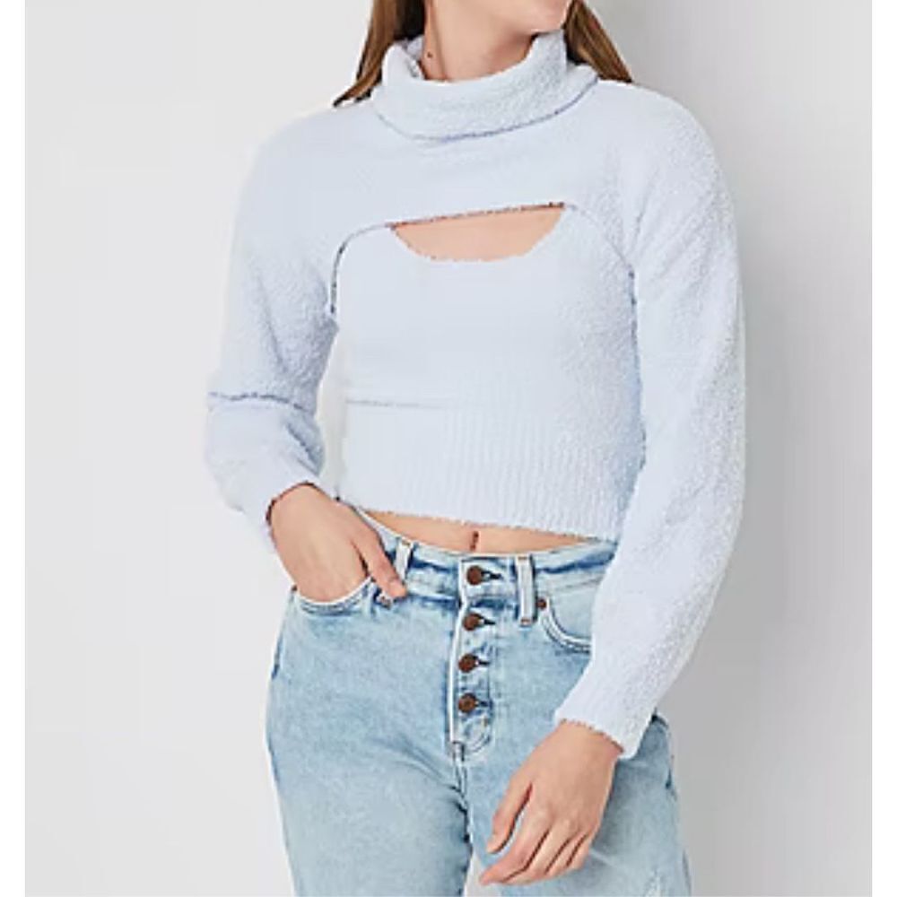 Arizona NWOT Turtleneck Long Sleeve Sweater Set Juniors Sz XL fit women Sz M